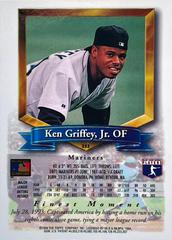 Card Back | Ken Griffey Jr. Baseball Cards 1994 Finest