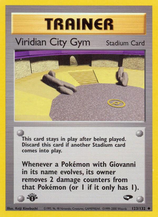 Viridian City Gym [1st Edition] #123 Pokemon Gym Challenge