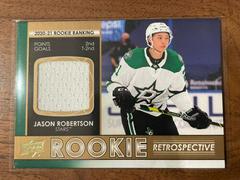 Jason Robertson [Jersey] Hockey Cards 2021 Upper Deck Rookie Retrospective Prices