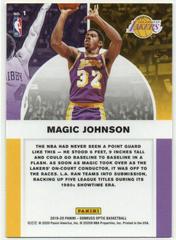 Back Side | Magic Johnson Basketball Cards 2019 Panini Donruss Optic Winner Stays