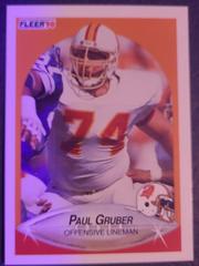 Paul Gruber #345 Football Cards 1990 Fleer Prices