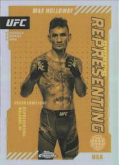 Max Holloway #REP-16 Ufc Cards 2024 Topps Chrome UFC Representing Prices