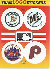 A's, Mariners, Mets, Phillies Baseball Cards 1991 Fleer Team Logo Stickers Top 10 Prices