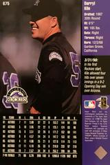 Rear | Darryl Kile Baseball Cards 1998 Upper Deck