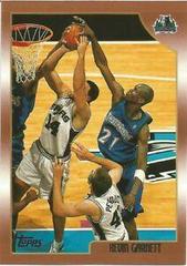 Non Chrome Card #125 | Kevin Garnett Basketball Cards 1998 Topps Chrome