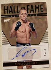 Georges St Pierre [Gold] #HF-GSP Ufc Cards 2022 Panini Chronicles UFC Hall of Fame Autographs Prices