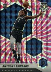 Anthony Edwards [Pink Swirl] #201 Basketball Cards 2020 Panini Mosaic Prices
