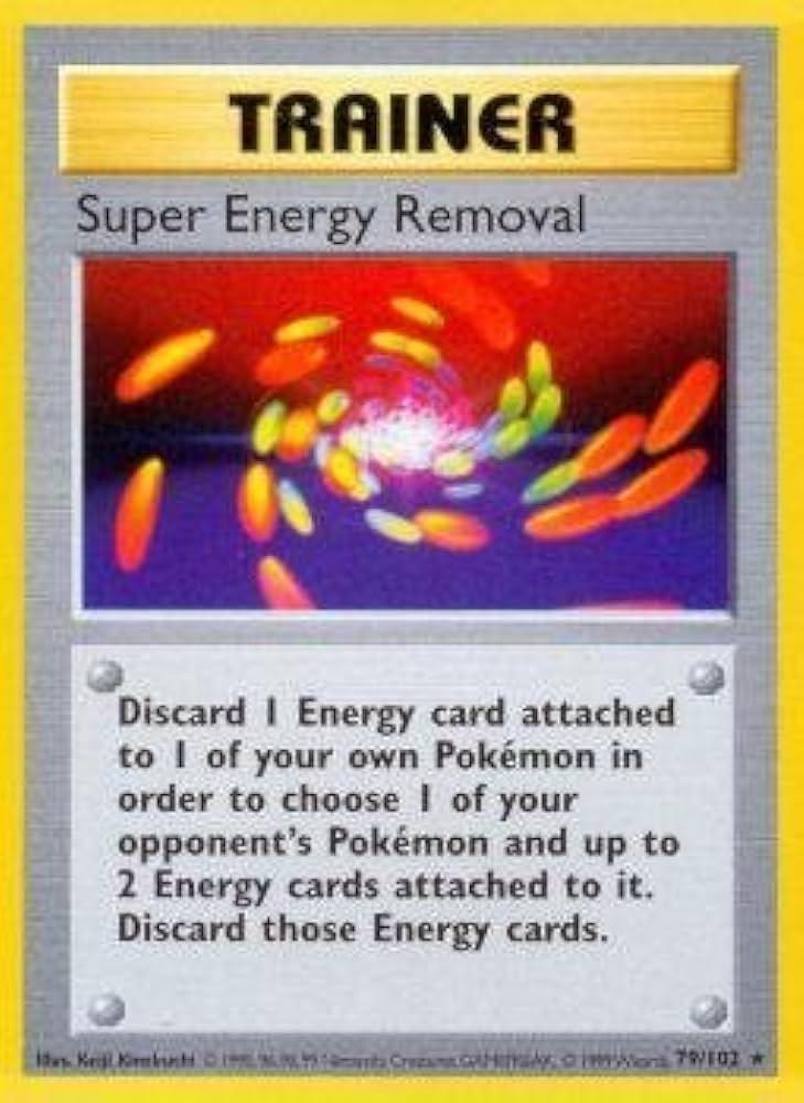 Super Energy Removal [Shadowless] #79 Pokemon Base Set