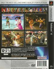 Back Cover | Tekken 4 [Platinum] PAL Playstation 2
