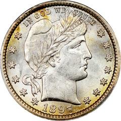 1897 [PROOF] Coins Barber Quarter Prices