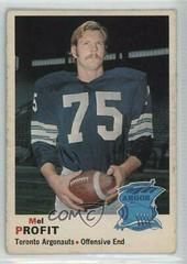 Mel Profit Football Cards 1970 O Pee Chee CFL Prices