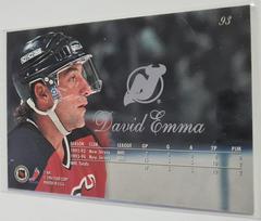 Backside | David Emma [Flair] Hockey Cards 1994 Fleer
