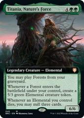 Titania, Nature's Force [Extended Art Foil] Magic Brother's War Commander Prices