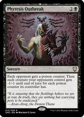 Phyresis Outbreak #12 Magic Phyrexia: All Will Be One Commander Prices