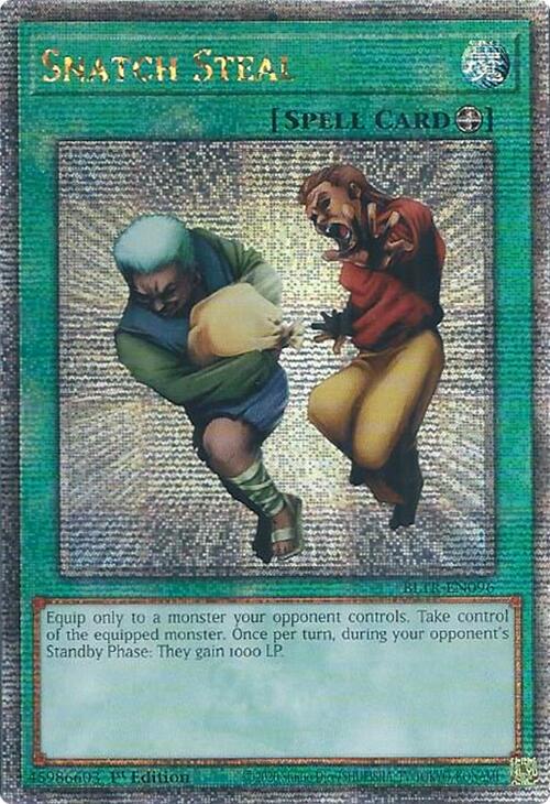 Snatch Steal [Quarter Century Secret Rare] BLTR-EN096 YuGiOh Battles of Legend: Terminal Revenge