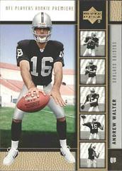 Andrew Walter [Gold] Football Cards 2005 Upper Deck Rookie Premiere Prices