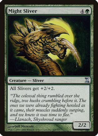 Might Sliver [Foil] Magic Time Spiral