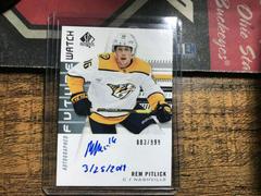 Rem Pitlick [Autograph Inscribed] Hockey Cards 2019 SP Authentic Prices