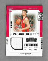Alperen Sengun #RTS-ASE Basketball Cards 2021 Panini Contenders Rookie Ticket Swatches Prices