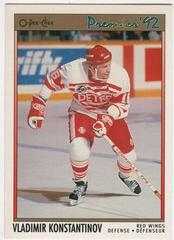 Vladimir Konstantinov [Correct Photo on Back] Hockey Cards 1991 O-Pee-Chee Premier Prices