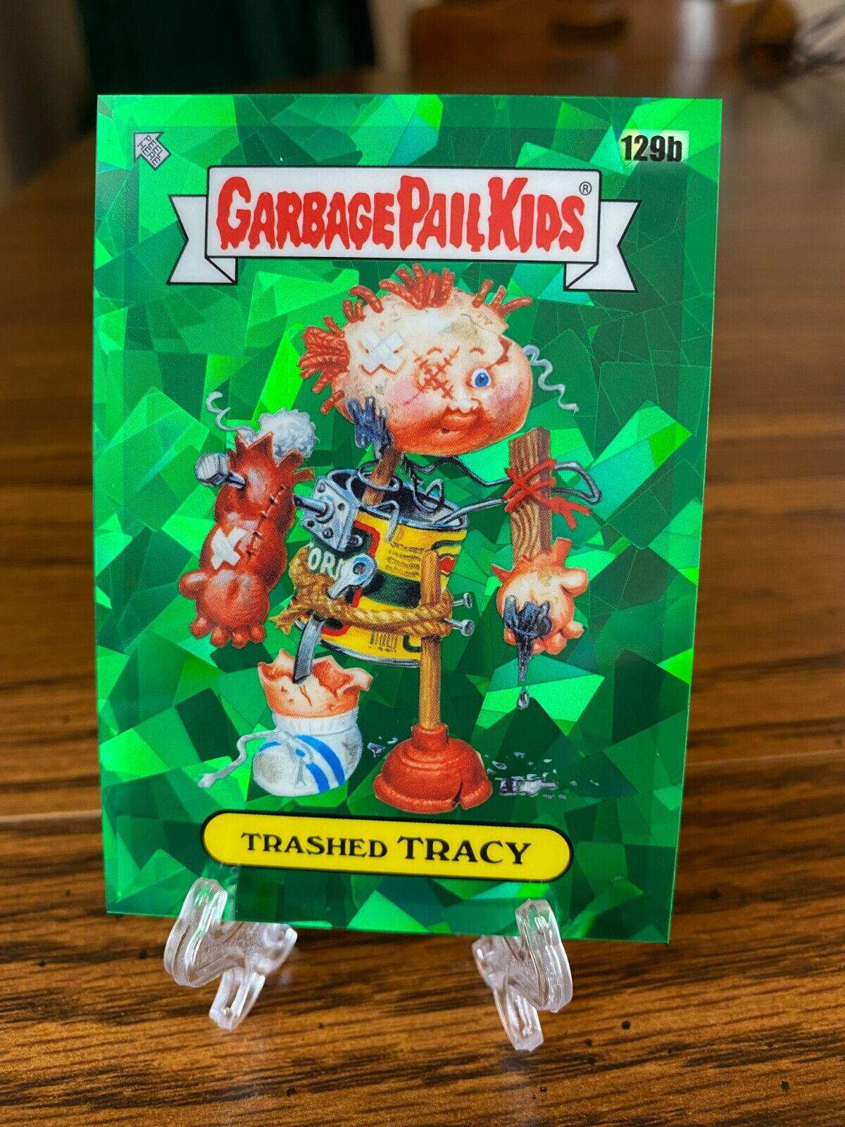 TRASHED TRACY [Green] #129b Garbage Pail Kids 2021 Sapphire