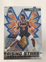 Tyrese Maxey #5 Basketball Cards 2021 Panini Mosaic Rising Stars Prices