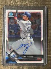 Alex Verdugo Baseball Cards 2018 Bowman Chrome Rookie Autographs Prices