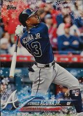Ronald Acuna Jr #50 Baseball Cards 2018 Topps Holiday Mega Box Prices