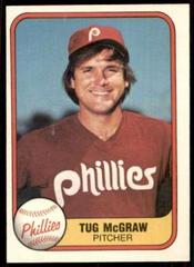 Tug McGraw [Pitcher on Front] Baseball Cards 1981 Fleer Prices