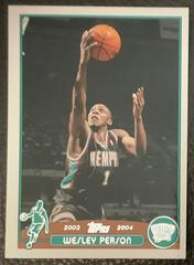 Wesley Person #167 Basketball Cards 2003 Topps Prices