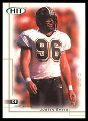 Justin Smith #49 Football Cards 2001 Sage Hit Prices