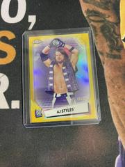 AJ Styles [Gold Refractor] Wrestling Cards 2021 Topps Chrome WWE Prices