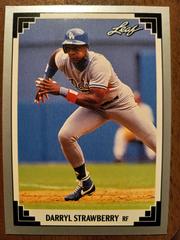 Darryl Strawberry #377 Baseball Cards 1991 Leaf Prices