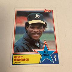 Rickey Henderson Baseball Cards 1983 Topps Prices