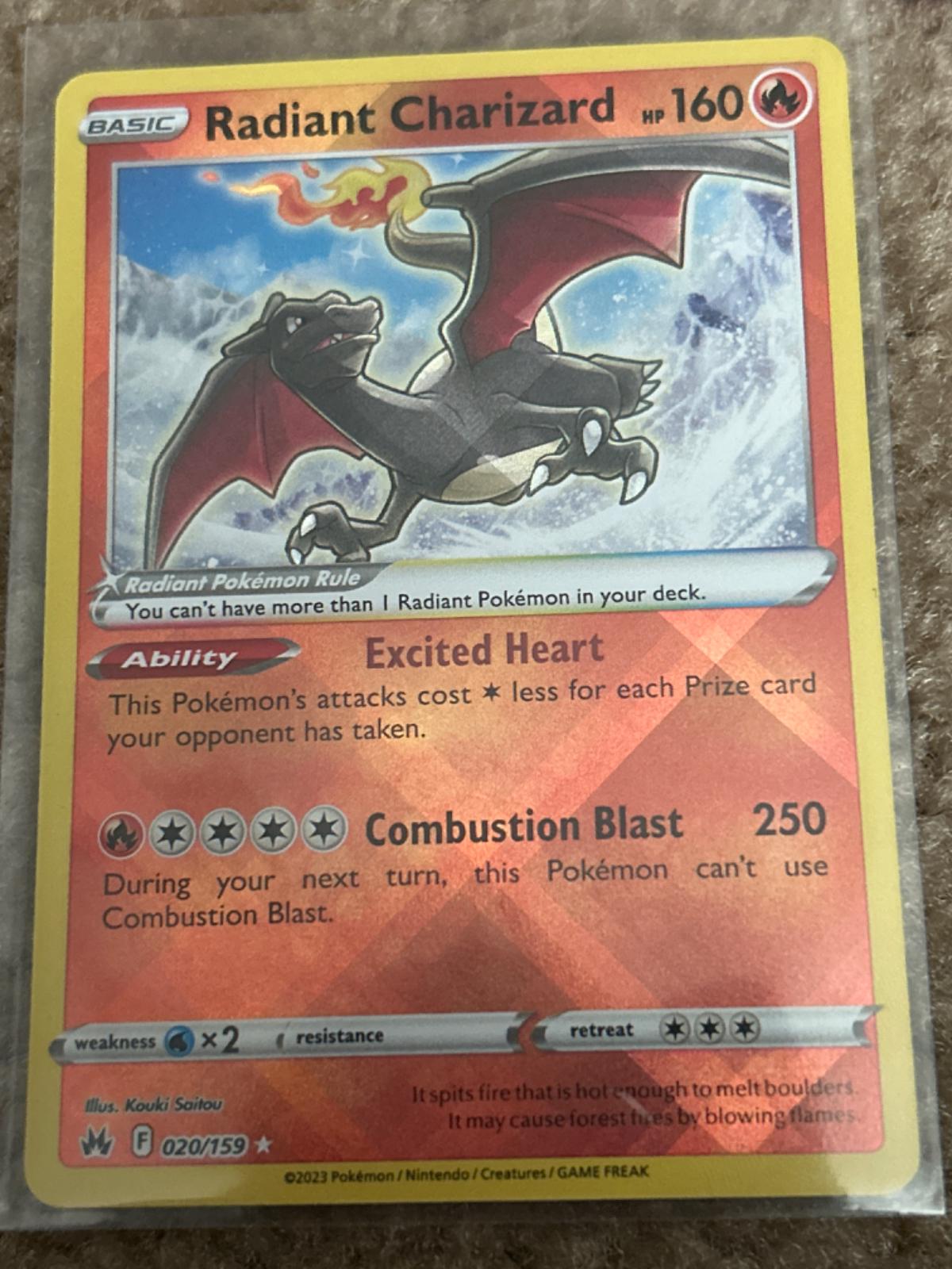 Radiant Charizard Reverse Holo 20 Prices Pokemon Crown Zenith 