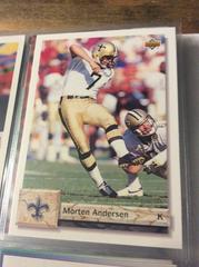 Morten Andersen Football Cards 1992 Upper Deck Prices
