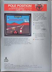 Back Cover | Pole Position Atari 2600
