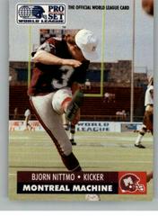 Bjorn Nittmo #91 Football Cards 1991 Pro Set Wlaf Prices
