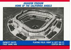 Back | California Angels Team Sticker Baseball Cards 1988 Fleer Team Stickers