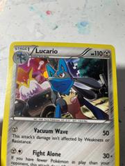Photo Better Showing Some Text And The Foil. | Lucario Pokemon Fates Collide
