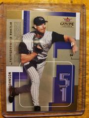 Randy Johnson Baseball Cards 2004 Fleer Genuine Insider Prices