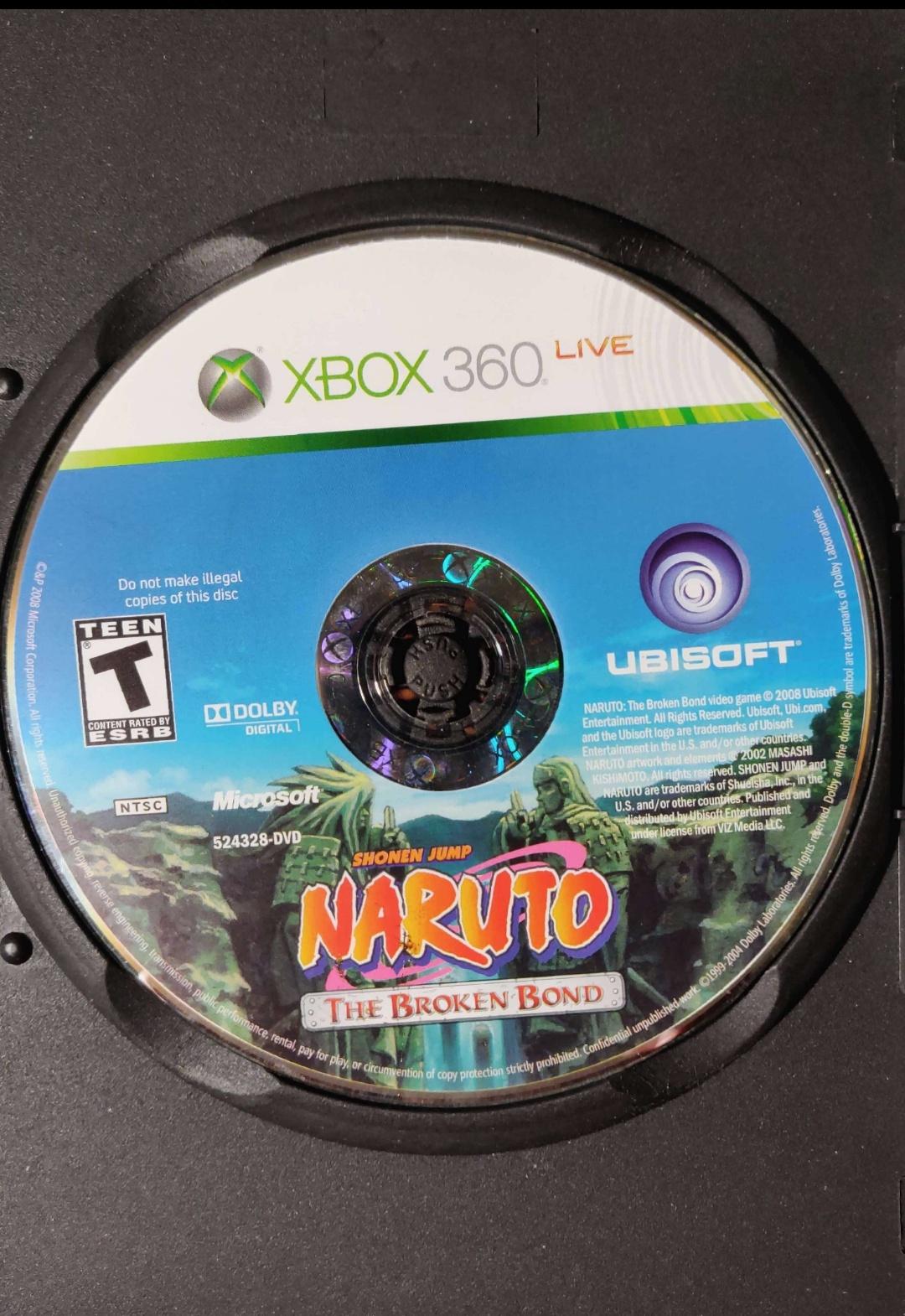 Naruto Broken Bond Item Only Xbox 360