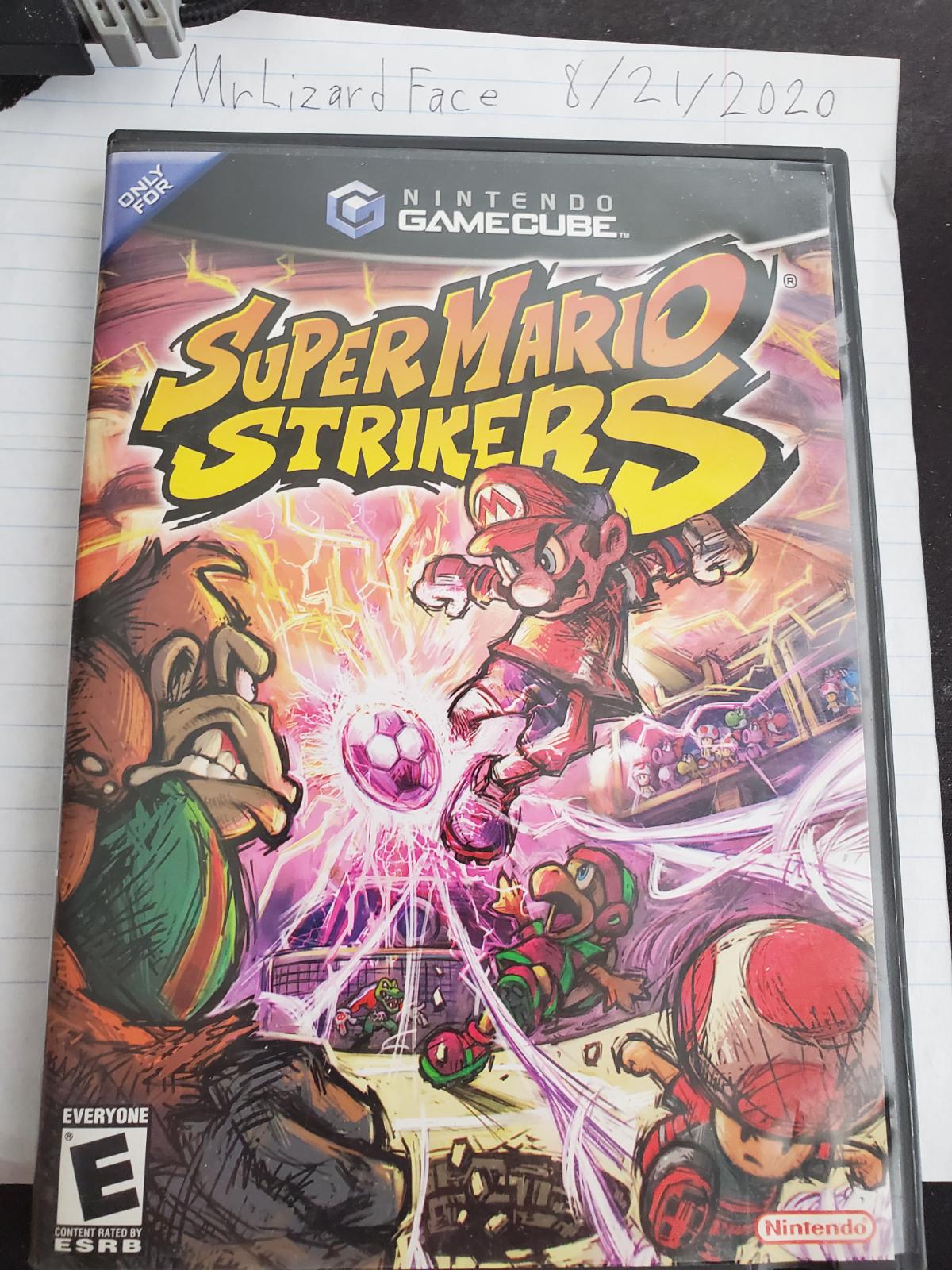 Super Mario Strikers Item Box And Manual Gamecube