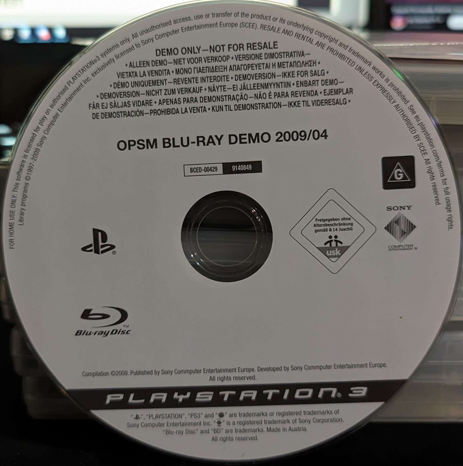 Blur Promo Presse Sur Sony Playstation 3 (PS3) PAL En Bon état, Jeu De Course