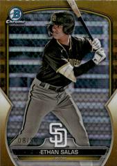 Ethan Salas [Gold] #BDC-1 Baseball Cards 2023 Bowman Draft Chrome Prices