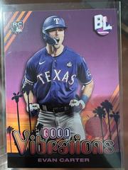 Evan Carter #GV-23 Baseball Cards 2024 Topps Big League Baseball Good Vibrations Prices