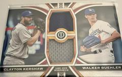 Clayton Kershaw, Walker Buehler #DR-KB Baseball Cards 2023 Topps Tribute Dual Relics 2 Image Prices