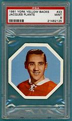 Jacques Plante Hockey Cards 1961 York Yellow Backs Prices