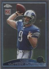 Matthew Stafford Football Cards 2009 Topps Chrome Prices