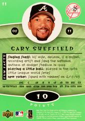 Rear | Gary Sheffield Baseball Cards 2004 Upper Deck Power Up